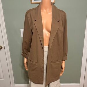 Liverpool Women's Brown Open Front Blazer